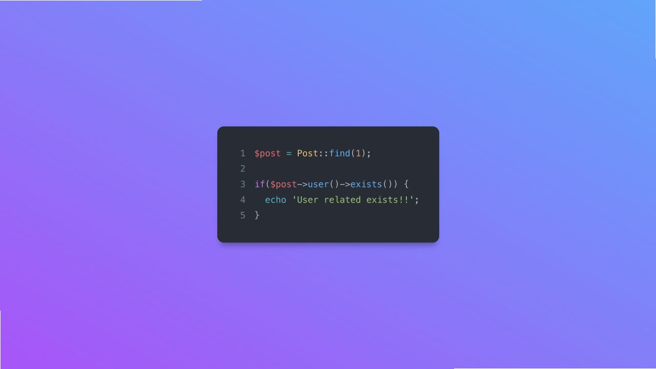 Check if related model exists in Laravel Eloquent